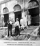 Sir R. Ross on steps of laboratory in Calcutta, 1898 Wellcome L0011943.jpg