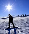 Snowboarding in Gran Sasso National Park