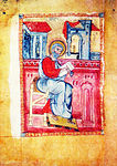 Evangelisten Matthew, miniatyr från 1378, konstnären Grigor Tatevatsi