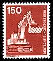 150-Pfennig-Briefmarke der Dauermarkenserie Industrie und Technik der Deutschen Bundespost (12. Juni 1979)