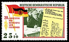East German stamp celebrating the NKFD (1965) Stamps of Germany (DDR) 1965, MiNr 1106.jpg
