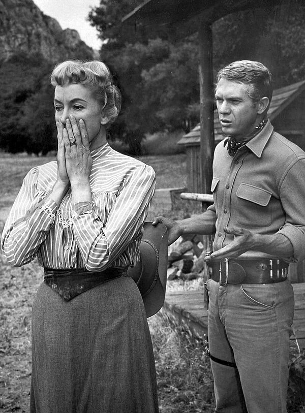 Virginia Gregg with McQueen in Wanted: Dead or Alive, 1959