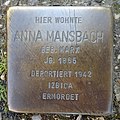 Stolperstein für Anna Mansbach geb. Marx