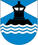 Old coat of arms of Sund Municipality (1966-1988)
