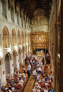 Sunday Sung Eucharist Sunday service, Wymondham Abbey.jpg