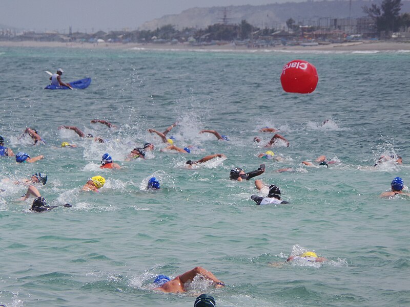 File:Swimming at Triathlon in Ecuador.jpg