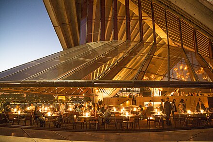The Bennelong Restaurant, located at the southernmost sail