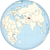 Tajikistan on the globe (Afro-Eurasia centered).svg