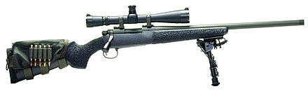 The Tango 51 sniper rifle has an accuracy guarantee of 0.25 MOA (0.07 mrad)