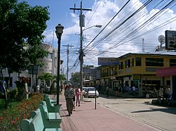 Tela main street and park