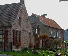 The town hall in Terdeghem
