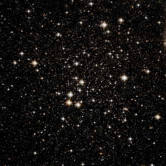 Image of the Hubble Space Telescope from the center of Terzan 8