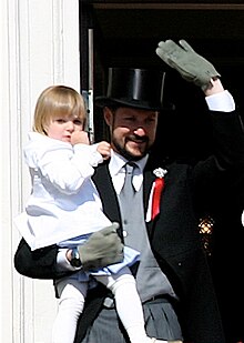 Princess Ingrid Alexandra with her father in 2007 The Crown Prince and Princess Ingrid Alexandra of Norway.jpg