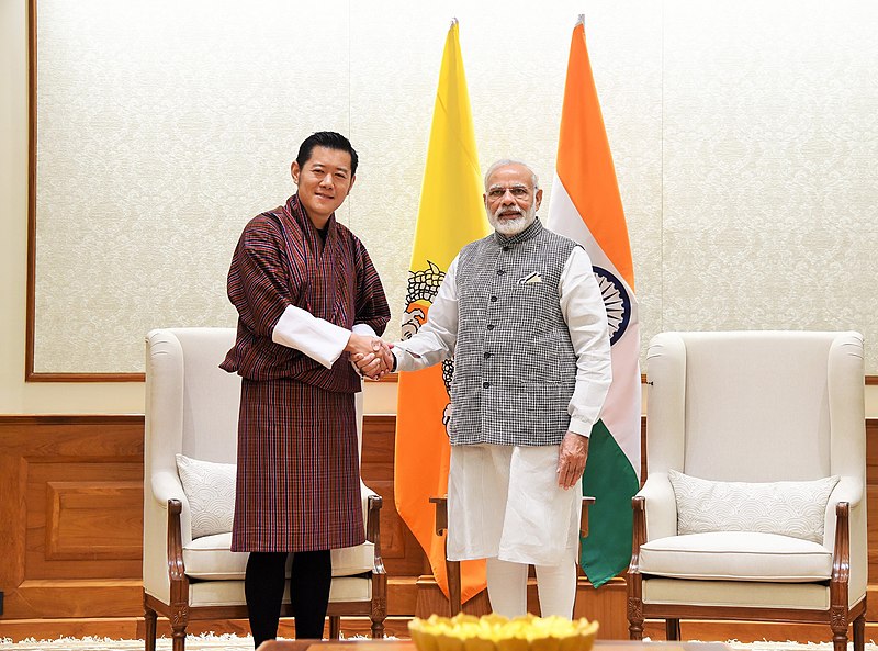 File:The King of Bhutan, His Majesty Jigme Khesar Namgyel Wangchuck meeting the Prime Minister, Shri Narendra Modi, at 7, Lok Kalyan Marg, in New Delhi on November 01, 2017.jpg