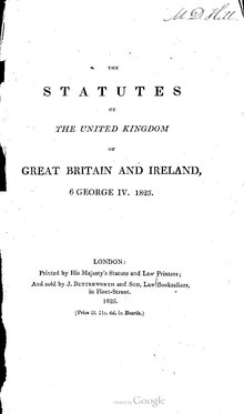 The Statutes of the United Kingdom of Great Britain and Ireland 1825 (6 George IV).pdf