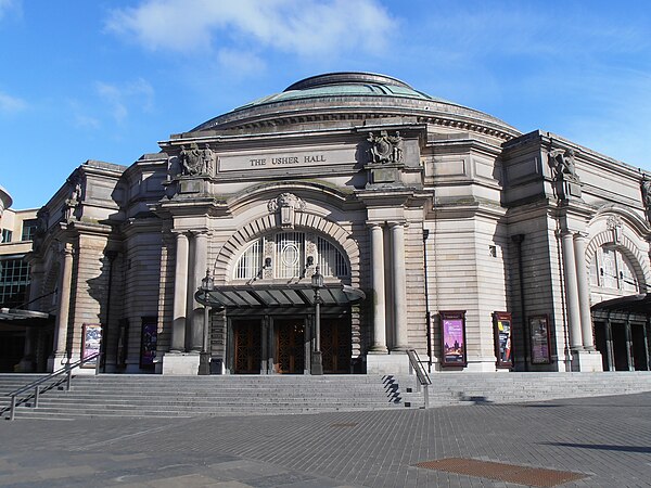 The Usher Hall as seen from Lothian Road