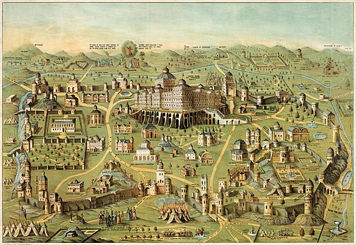 The ancient city of Jerusalem with Solomon's Temple (LOC pga.02305)