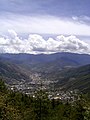 Zicht op Thimphu