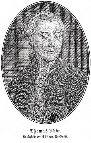 <span class="mw-page-title-main">Thomas Abbt</span> German philosopher, mathematician and writer (1738-1766)