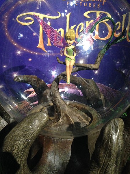 Waxwork of Tinker Bell at Madame Tussauds, London