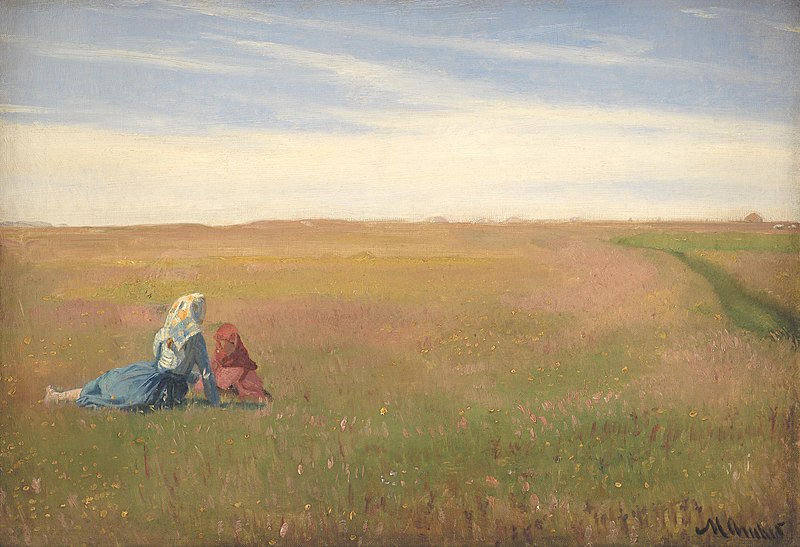 File:To piger på en mark. Sommerdag (Michael Ancher).jpg