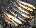 Toman barbeque. Putussibau, West Kalimantan, Indonesia