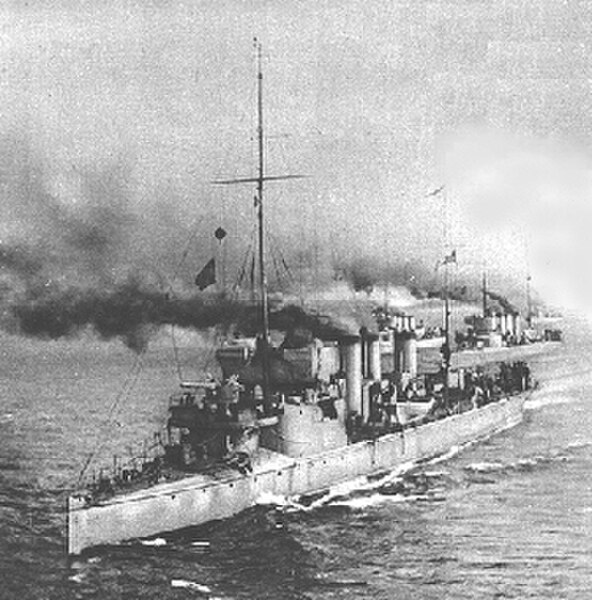 The torpedo boat S2 with her sister ships