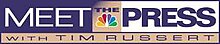 Meet the Press logo used from September 10, 1995 to June 8, 2008. Tv nbc meet the press with tim russert logo.jpg