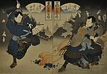 Thumbnail for Two Actors in Samurai Roles (Gosotei Hirosada)