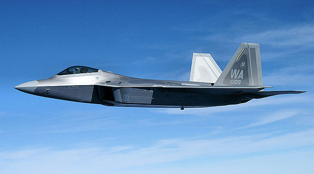 The first F-22A assigned to the USAFWC