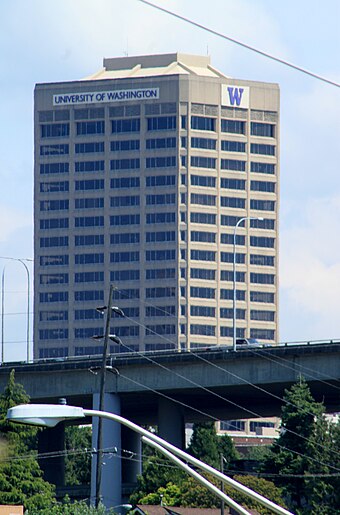 UW Tower, a conference space and administrative building.