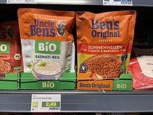 Uncle Ben's met des céréales dans son riz