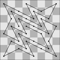 Ruta per n=8 de longitud 35