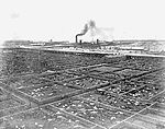 The Union Stock Yards Livestock Pens, 1880 Union Stock Yards, 1866. (CHS ICHi-06898).jpg