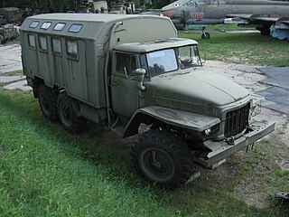 Ural-375A w warszawskim Muzeum Polskiej Techniki Wojskowej