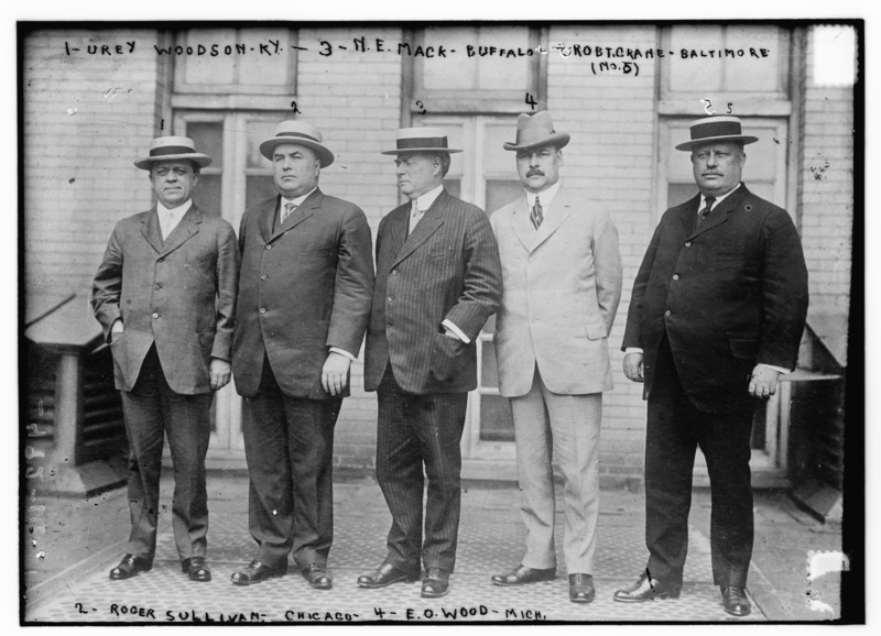 File:Urey Woodson, Roger Charles Sullivan, Norman Edward Mack, Edwin O. Wood, and Robert Crain at the 1912 Democratic Convention.tif