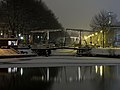 Abel Tasmanbrug in winternacht