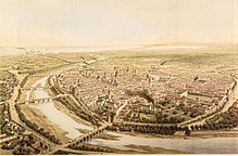 Valencia in 1832 by French lithographer Alfred Guesdon