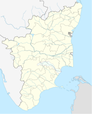 Mapa řeky Vellar a jejího povodí v Tamil Nadu