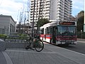 BC Transit buses in downtown Victoria.