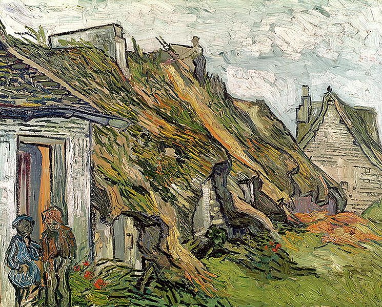 File:Vincent van Gogh - Rietgedekte zandstenen huisjes in Chaponval (1890).jpg