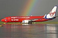 'n Virgin Australia Boeing 737-800.