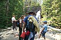 Visitors with a ranger at Baring Falls (4481464559).jpg