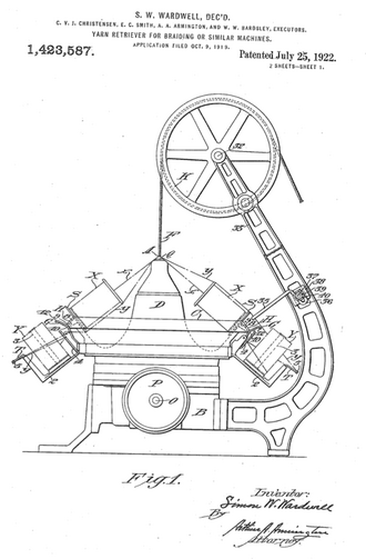 Patent for Wardwell Rapid Braider Wardwell.png