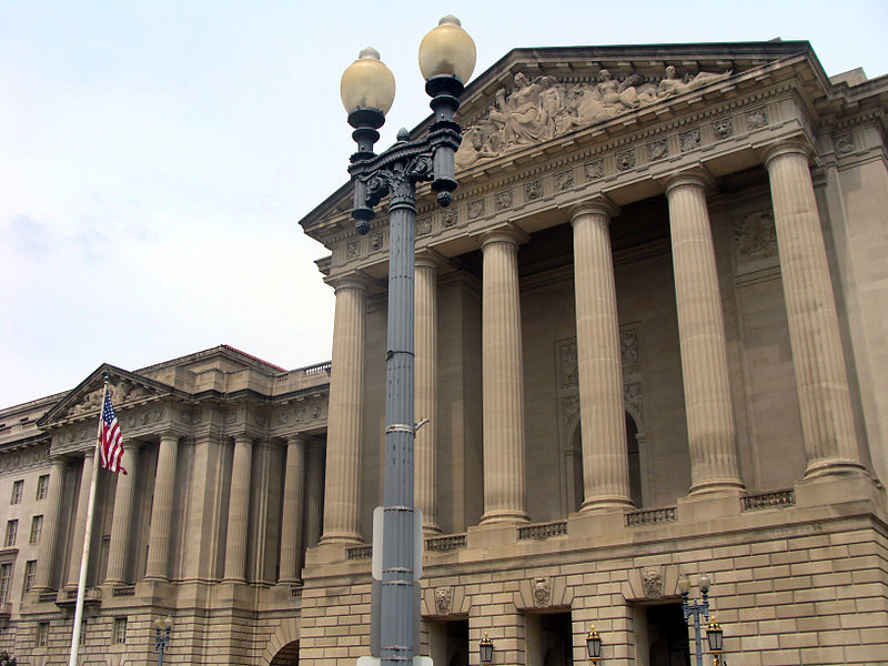 File:Washington DC Constitution Blvd Government Buildings.jpg