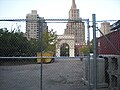 This photo is of Wikis Take Manhattan goal code F33, Washington Square Park, sections under construction.