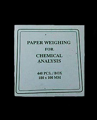 <span class="mw-page-title-main">Weighing paper</span> Paper used while weighing substances on an analytical balance