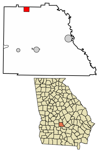 File:Wilcox County Georgia Incorporated and Unincorporated areas Pineview Highlighted 1361320.svg
