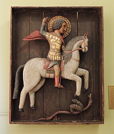 15th-century wooden sculpture from Rostov