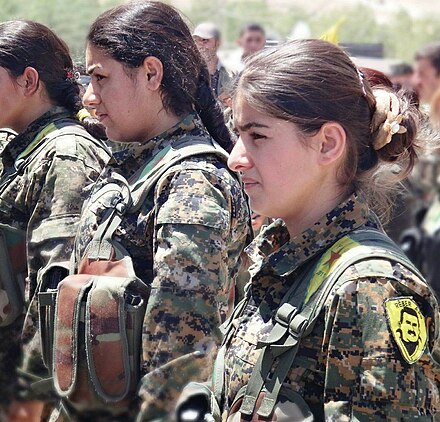 Подразделения женщина. «Отряды женской самообороны» (Yekîneyên Parastina Jin - абрев.YPJ). Курдянки пешмерга. Женскими отрядами самообороны в Сирии. Сирийские женщины военные.